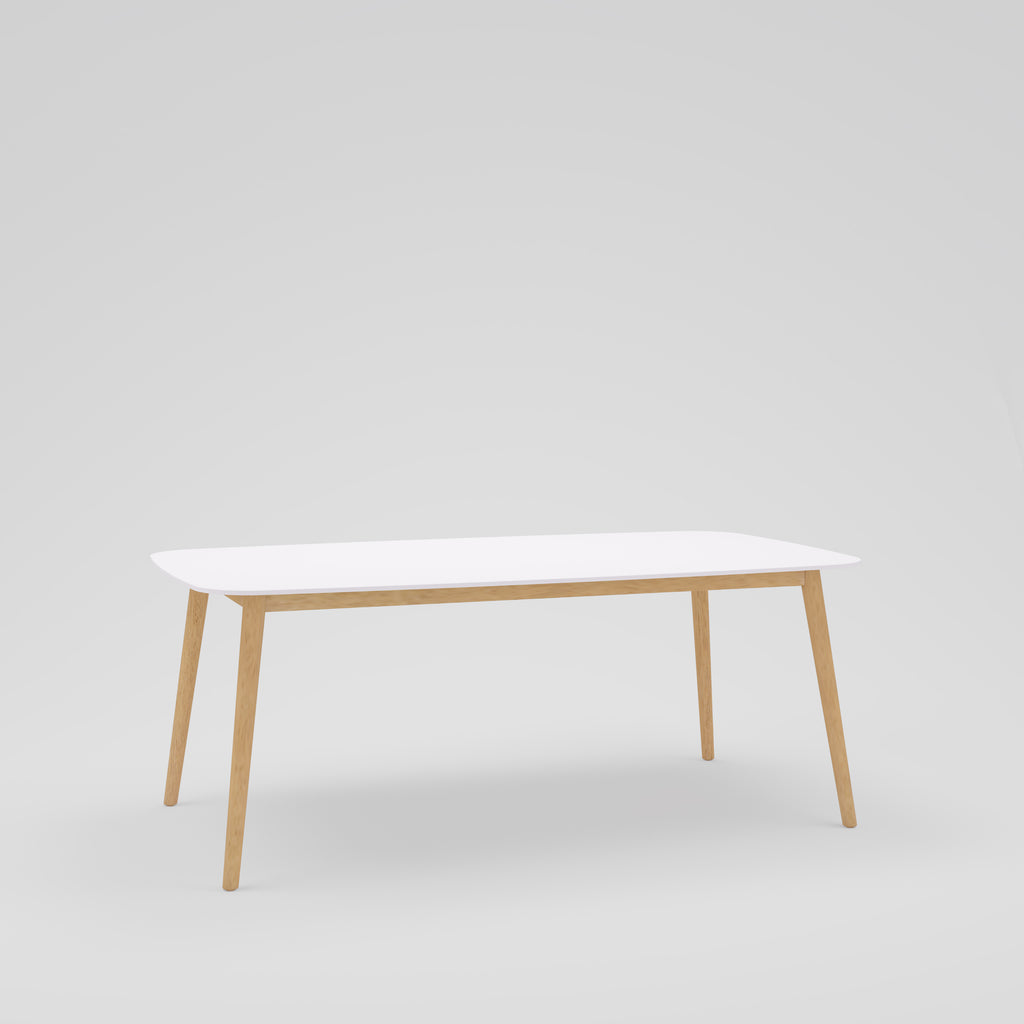 Chamonix Rectangular Indoor White Dining Table – midtownconceptus
