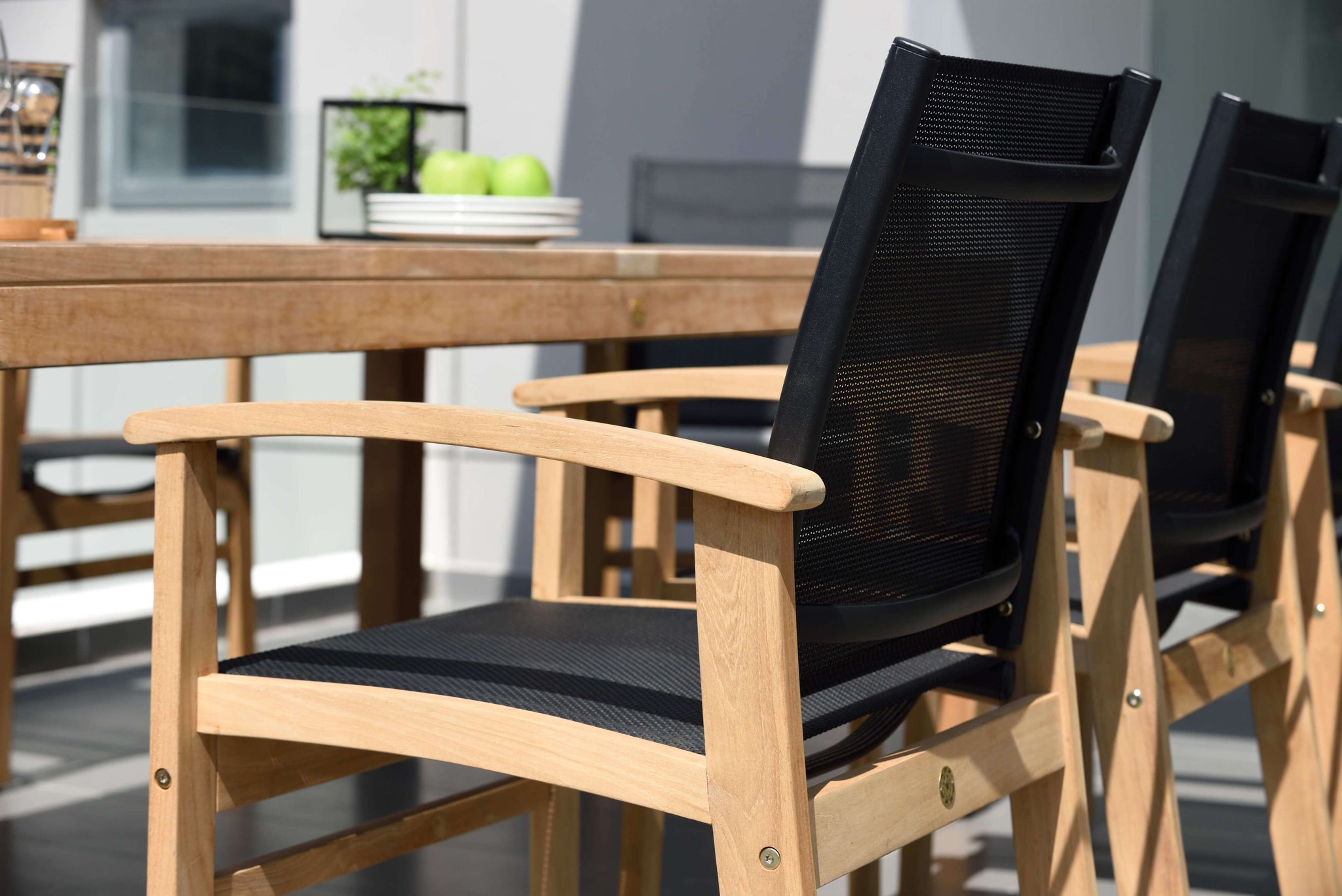 Fortuna Black Outdoor Dining Chair