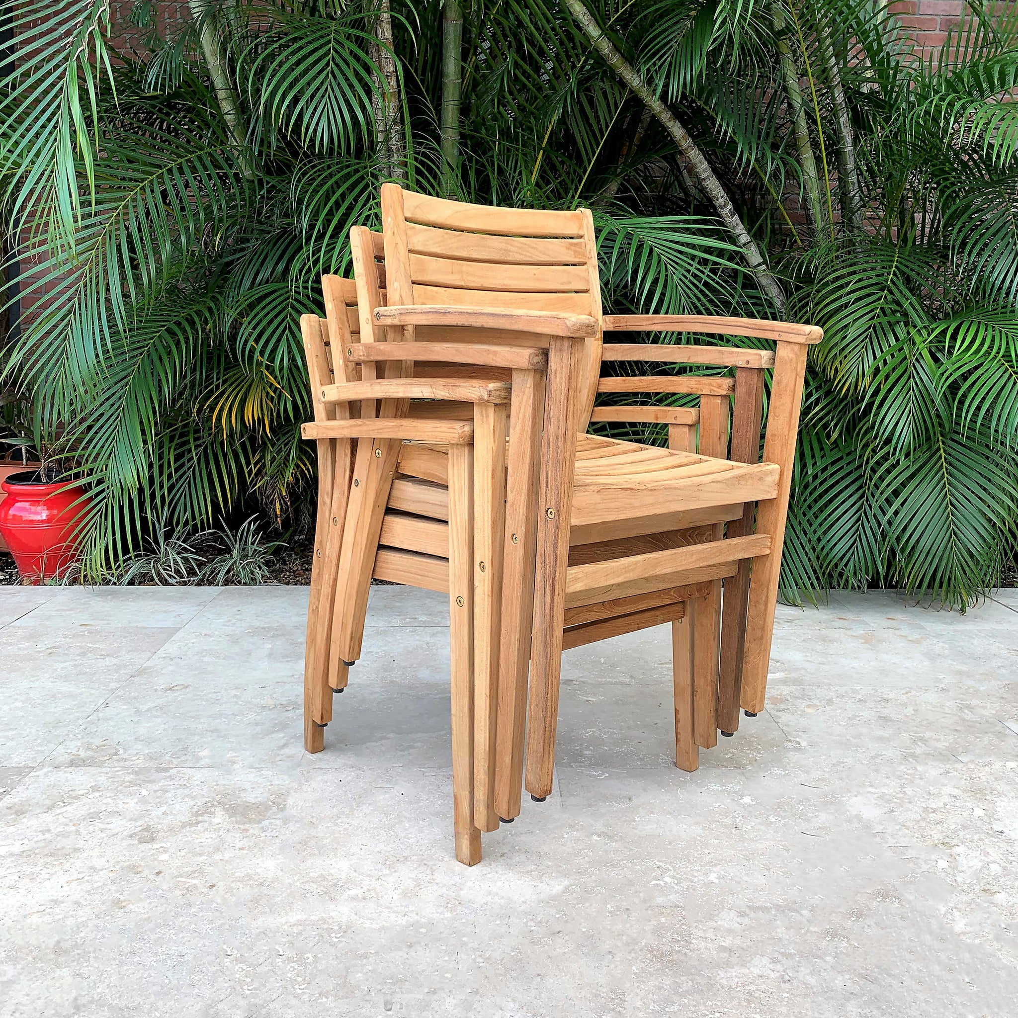 Ninia Stacking Outdoor Dining Chair - 2pc