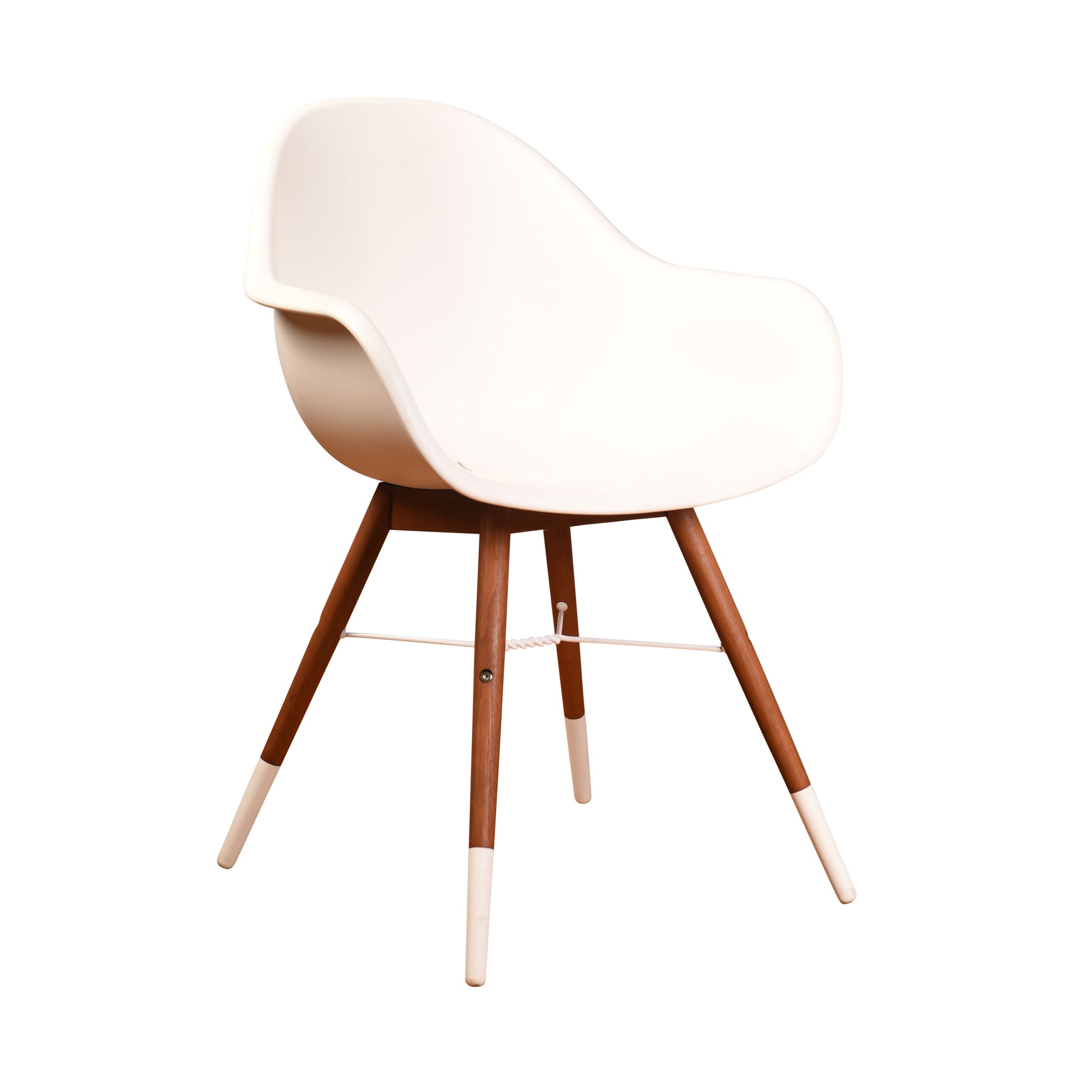 Chamonix White Arm Indoor Dining Chair - 4PC