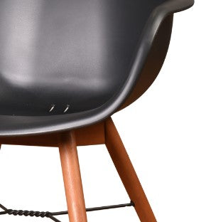 Chamonix White Arm Indoor Dining Chair - 4PC