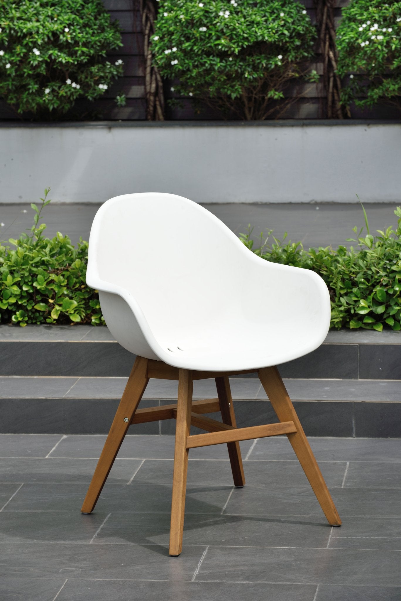 Aalborg Grey Table & 8 Concarnau Arm Chair